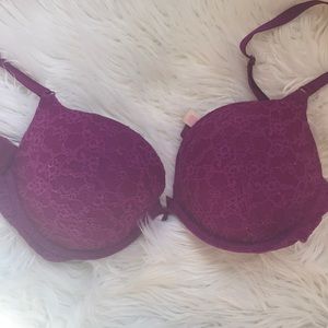 Victoria’s Secret Lace Push Up Bra 32DD